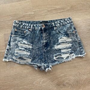 Denim shorts